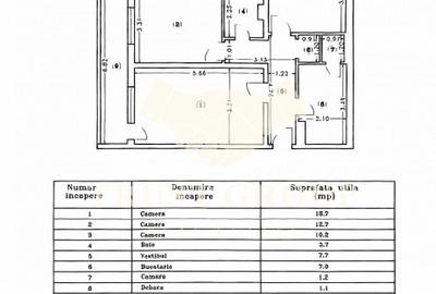Apartament 3 camere Titulescu | Imobil 1976 - 1