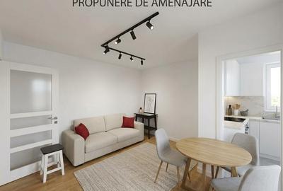 Apartament cu 2 camere semidecomandat, mobilat în Berceni