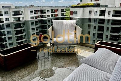 Apartament cu 3 camere decomandat, mobilat în Pipera