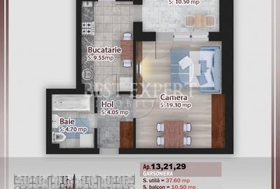 Garsoniera 500 mt STB/Incalzire Pardoseala - 3