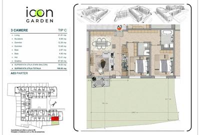 Apartament cu 3 camere și grădină - ICON Garden - zona Moșilor - 2