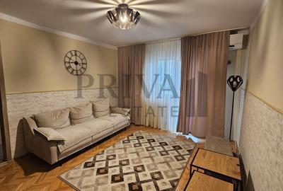 Apartament cu 3 camere semidecomandat, mobilat în Girocului