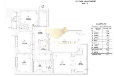 Apartament cu 4 camere decomandat în Parcul Circului