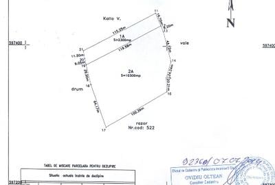 Teren agricol extravilan in Feiurdeni cu acces din Câmpenești. S=10300mp+2300mp - 2