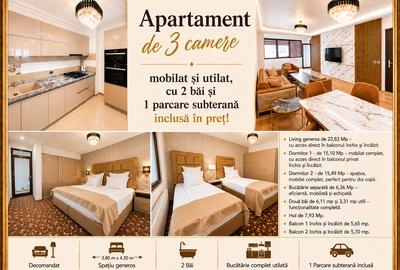 Direct proprietar 3 camere Mobilat și Utilat de 88 Mp cu 1 parcare subterană - 1
