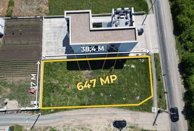 Teren Construcții intravilan de 647 mp, în Dumbrăvița