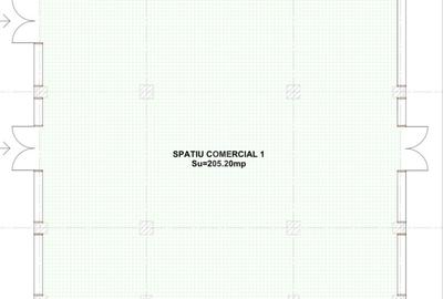 Spațiu comercial, de 205.20 mp, în Calea Moldovei