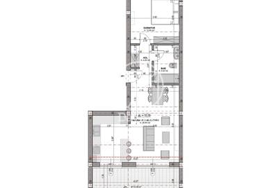 Apartament 2 camere, terasa 12 mp, aer conditionat -clasa energetica A - 5