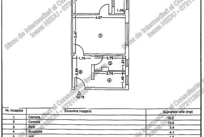 Apartament cu 2 camere semidecomandat în Tomis Nord
