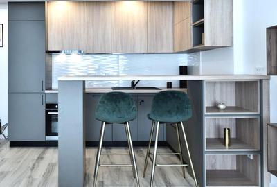 Apartament cu 2 camere semidecomandat, mobilat în Pipera