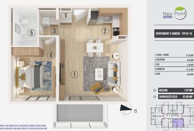 Apartament 2 camere Pipera - Avans 10.000 euro - 20