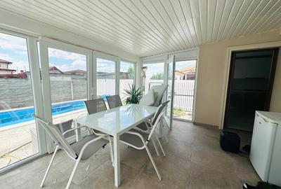 Duplex cu piscina- 4 camere si 2 bai - zona foarte buna- Mosnita Noua - 4