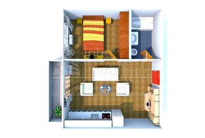 Apartament nou 43 mp, 2 camere, open-space, de vanzare, Profi Visan, Cod 159169 - 2