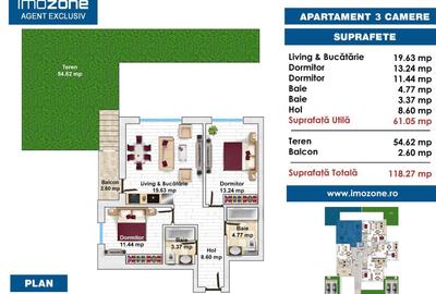 DRUMUL TABEREI | 3 CAMERE | PARTER | CURTE PROPRIE 57MP| 2 BAI | COMISION 0% | - 20