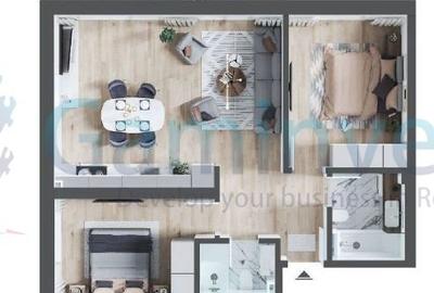 Apartament 3 camere in bloc nou zona Nufarul, Oradea V3310J - 2