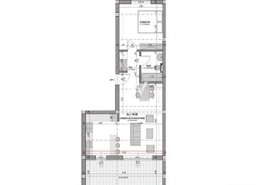 Apartament 2 camere | 51 mp utili cu terasa 12.4, orientare SUD | - 7