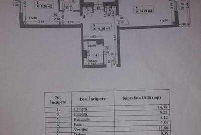 Apartament cu 2 camere decomandat în Titan