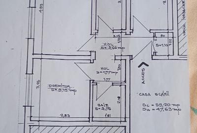 Urgent vând ap 3 camere parter  zona COMCERIAL - 1