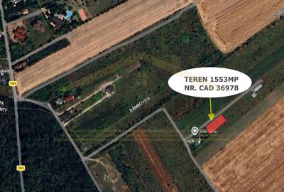 Teren Construcții intravilan de 1553 mp, în Săbăreni