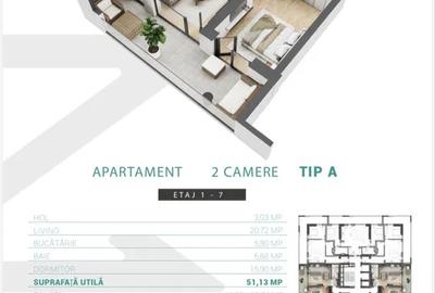 Apartament 2 camere | Zenith Belle Tour | Calea 13 Septembrie – Prosper | 2025 - 8