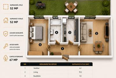 Agora Boutique Tunari apartamente cu gradina privata 2 si 3 camere - 4