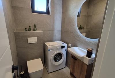 Tunari-PRIMA LOCUIRE, 3 camere curte, piscina exterioara, mobilat luxury, LIBER! - 12