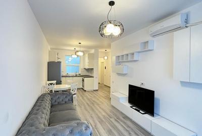 Apartament cu 2 camere semidecomandat, mobilat în Pipera