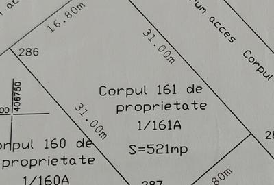 Teren Construcții extravilan de 521 mp, în Malu Mare
