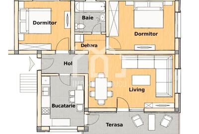 Apartament 3 camere | 65mp | Balcon | Parcare | Bloc Nou | Apahida - 2