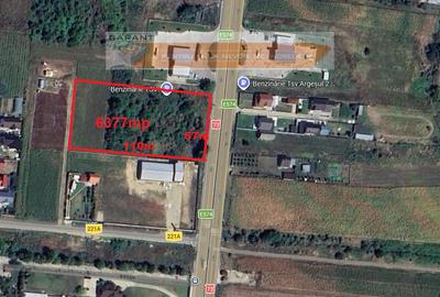 Vand Teren Intravilan 6.377 mp în Mărăcineni, Deschidere 57 m direct la DN73 - 3