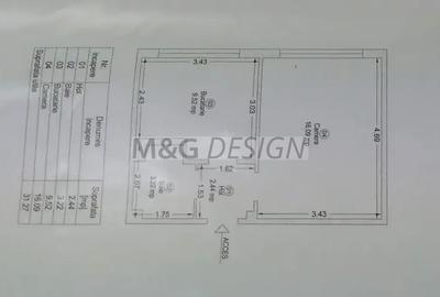 Apartament 1 camera Buziasului 32 mp - 12