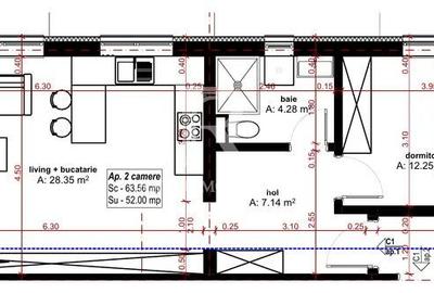 Apartament cu 2 camere decomandat în Dealuri Oradea