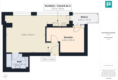 Apartament cu 2 camere la Arad Plaza - 2