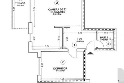 Apartament cu 3 camere, 2 bai si loc de parcare - 22