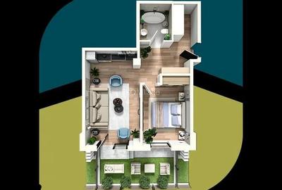 Ap cu 2 camere, parter + curte proprie, Tip 4, ESQ Village3 Galata - 16