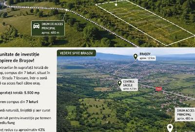 Teren agricol extravilan de 5500 mp, în Nord