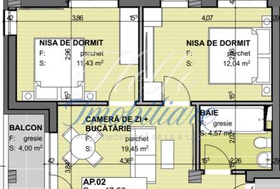 Apartament cu 3 camere semidecomandat în Apahida
