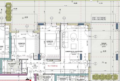 Apartament cu 3 camere semidecomandat în Iris