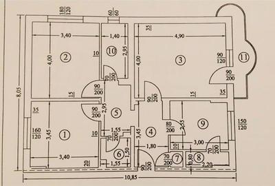 Apartament 3 camere 2 bai cu centrala proprie zona Cantacuzino - 8