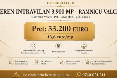 Teren extravilan de 3900 mp, în Vlădesti