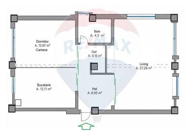 Apartament 3 camere de vânzare zona premium Buna Ziua Comision 0% - 13