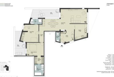 PENTHOUSE 3 CAMERE | PIPERA | 123 MP | 2 TERASE | 2 LOCURI DE PARCARE - 27