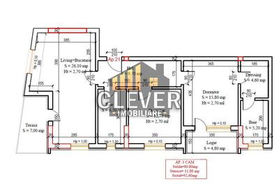 3 Camere | 92.6 mp | 2 balcoane  | Comision 0% | Pallady - 2