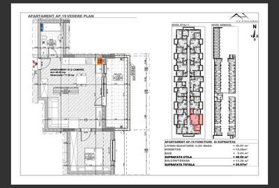 Apartament cu 2 camere semidecomandat în Florești