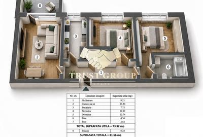 Apartament 3 camere Domenii - Luxuria - 11