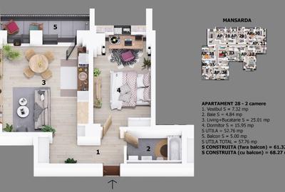 Apartament 2 camere, Prima inchiriere | 7 minute aeroport | Parcare | - 12
