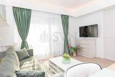 Apartament cu 2 camere semidecomandat, mobilat în Pipera