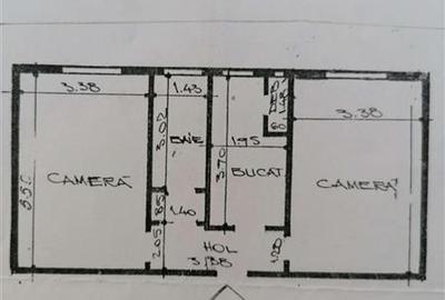 Apartament cu 2 camere decomandat, mobilat în Aeroport