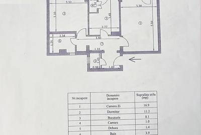 Apartament 2 camere 57mp, confort 1 decomandat, zona Progresu. - 3