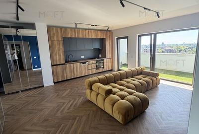 Apartament cu 2 camere semidecomandat, mobilat în Barbu Văcărescu